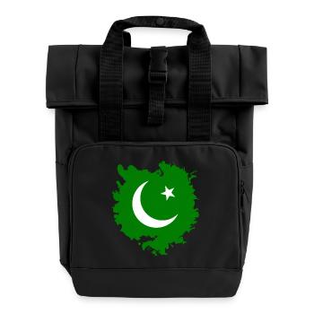Pakistan - Rolltop Rucksack mit zwei Griffen - Schwarz - Vorne