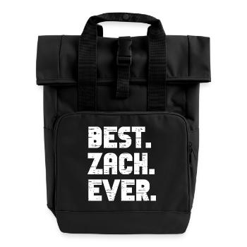 Best Zach Ever Geschenk Spruch - Rolltop Rucksack mit zwei Griffen - Schwarz - Vorne