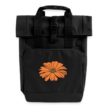 Mother's Day Gift Mother's Day Gift Idea - Roll Top Backpack with Two Handles - black - Front