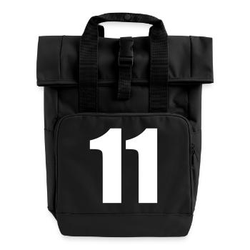 11 - Rolltop Rucksack mit zwei Griffen - Schwarz - Vorne
