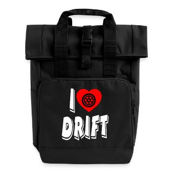 Voiture - Sac à dos Roll Top à deux anses - noir - Devant