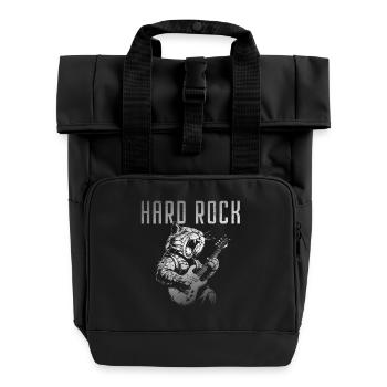 Hard rocking cat - Roll Top Backpack with Two Handles - black - Front