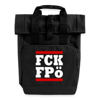 Fck fpö - Sac à dos Roll Top à deux anses - noir - Devant