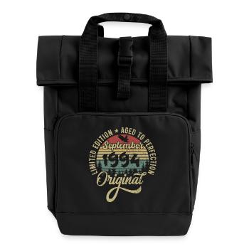 31ème anniversaire Septembre 1994 - 31 ans - Sac à dos Roll Top à deux anses - noir - Devant