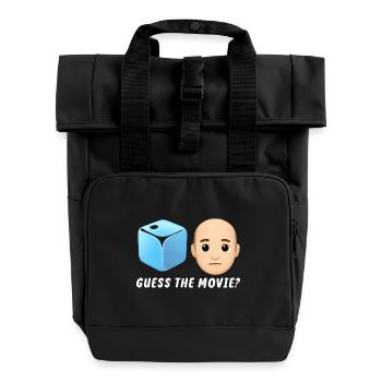 Movie Mystery Design - Roll Top Backpack with Two Handles - black - Front