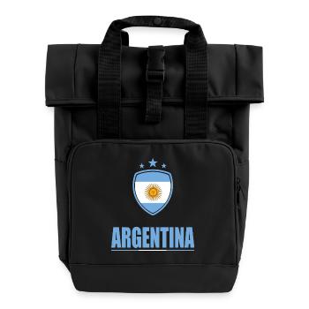 Argentina T-Shirt - Roll Top Backpack with Two Handles - black - Front