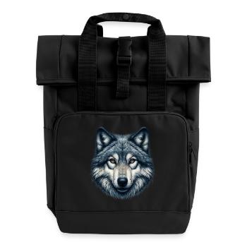 Loup - Sac à dos Roll Top à deux anses - noir - Devant