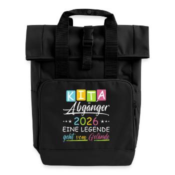 Daycare graduates 2026 - Roll Top Backpack with Two Handles - black - Front