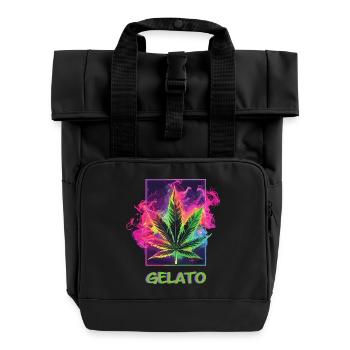 Gelato - Rolltop Rucksack mit zwei Griffen - Schwarz - Vorne