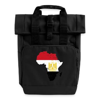 Ägypten_Flagge_Afrika_used - Sac à dos Roll Top à deux anses - noir - Devant