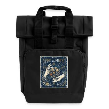 Alignement Cosmique - Sac à dos Roll Top à deux anses - noir - Devant