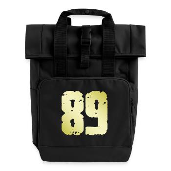 89 Nombre Vintage - Sac à dos Roll Top à deux anses - noir - Devant