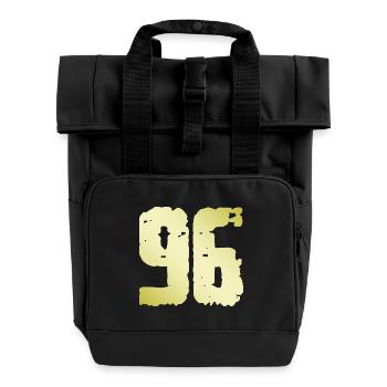 96 Nombre Vintage - Sac à dos Roll Top à deux anses - noir - Devant