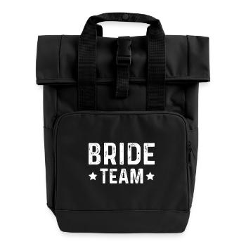 Équipe de la mariée - Sac à dos Roll Top à deux anses - noir - Devant
