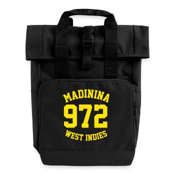 MADININA 972 - Roll Top Backpack with Two Handles - black - Front