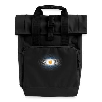 Heimatliebe heimat sonne schein flagge stolz Argen - Rolltop Rucksack mit zwei Griffen - Schwarz - Vorne