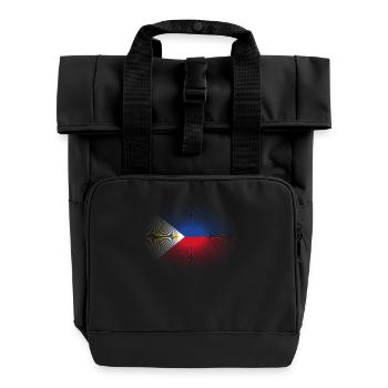 Heimatliebe heimat sonne schein flagge stolz Phili - Rolltop Rucksack mit zwei Griffen - Schwarz - Vorne