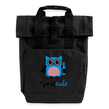 Spriteule - Rolltop Rucksack mit zwei Griffen - Schwarz - Vorne