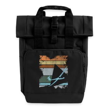 Vol à voile - Sac à dos Roll Top à deux anses - noir - Devant