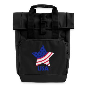 usa_stern_1 - Sac à dos Roll Top à deux anses - noir - Devant