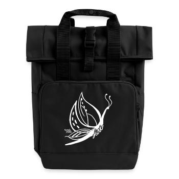 Butterfly Love - Animaux - Sac à dos Roll Top à deux anses - noir - Devant