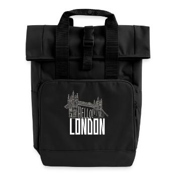 Bonjour Londre - Roll Top Backpack with Two Handles - black - Front