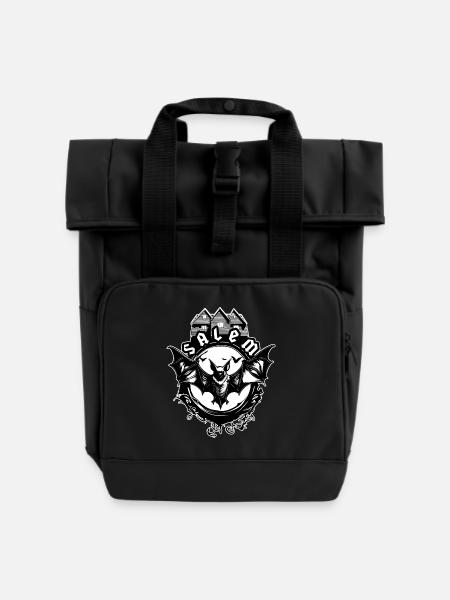 Salem | Hexenhaus - Haus der Hexe - Rolltop Rucksack mit zwei Griffen - Schwarz
