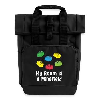 Brick Builder Brick Building Master Builder - Roll Top Backpack with Two Handles - black - Front
