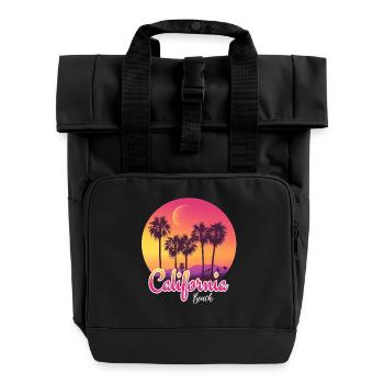 Cali Vibes uniquement - Sac à dos Roll Top à deux anses - noir - Devant