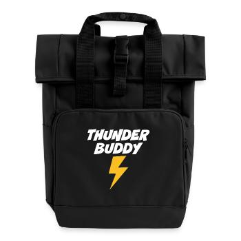Thunder Buddy - Roll Top Backpack with Two Handles - black - Front