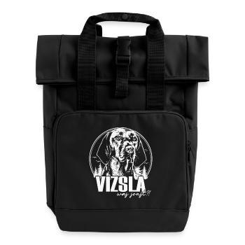 Vizsla - Rolltop Rucksack mit zwei Griffen - Schwarz - Vorne