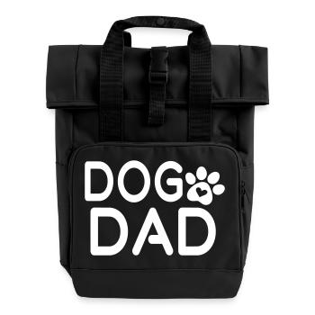 Papa chien - Sac à dos Roll Top à deux anses - noir - Devant