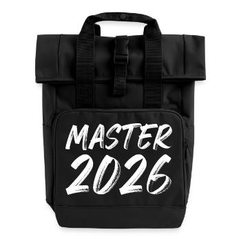 Master 2026 - Roll Top Backpack with Two Handles - black - Front