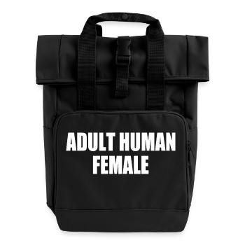 Adult human female - Sac à dos Roll Top à deux anses - noir - Devant