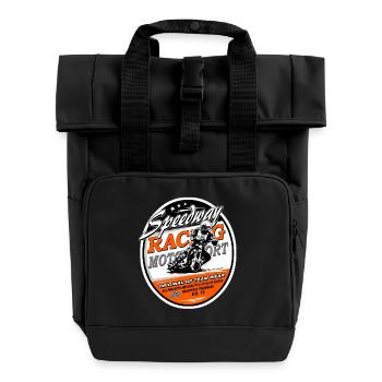 Speedway Racing - Roll Top Backpack with Two Handles - black - Front
