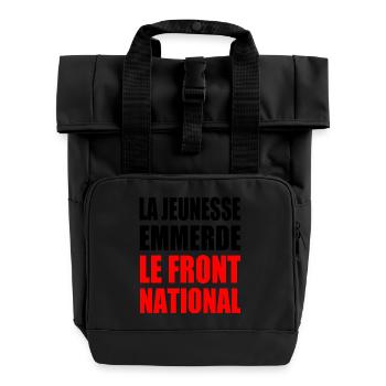 The youth fucks the National Front - Roll Top Backpack with Two Handles - black - Front