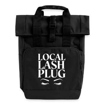 Eyelashes that impress - Roll Top Backpack with Two Handles - black - Front