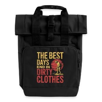 Der Ruf der Schätze - Rolltop Rucksack mit zwei Griffen - Schwarz - Vorne