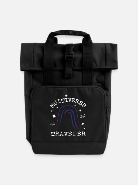 Multiverse Traveler - Sac à dos Roll Top à deux anses - noir