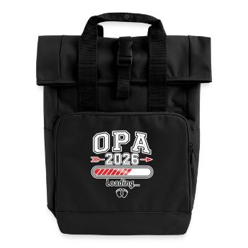 Opa 2026 Loading - Rolltop Rucksack mit zwei Griffen - Schwarz - Vorne