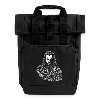Odins Auge, Nordischer Wächter - Rolltop Rucksack mit zwei Griffen - Schwarz - Vorne