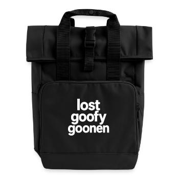 lost_goofy_goonen_w - Sac à dos Roll Top à deux anses - noir - Devant