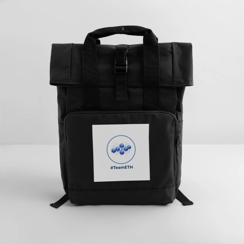 TeamETH node network Roll Top Backpack with Two Handles