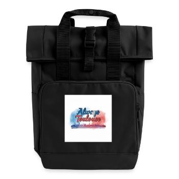 Always Toulouse - Roll Top Backpack with Two Handles - black - Front
