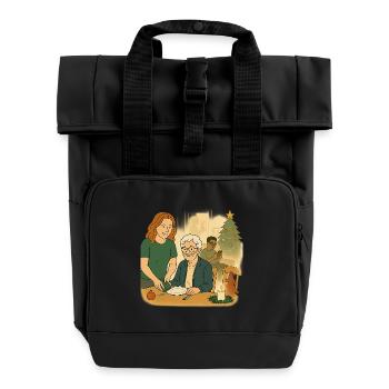 Mamie Karin - Sac à dos Roll Top à deux anses - noir - Devant