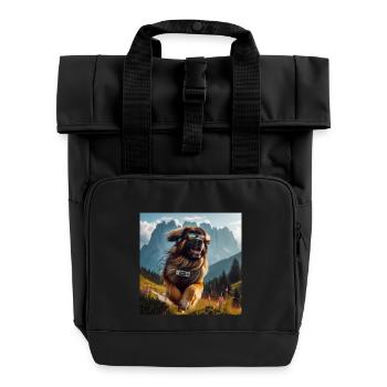 L’art de Leonberg - Sac à dos Roll Top à deux anses - noir - Devant