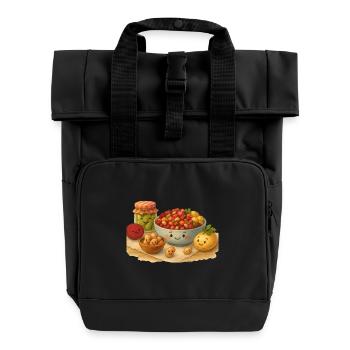 Salade de vinaigrette - Sac à dos Roll Top à deux anses - noir - Devant