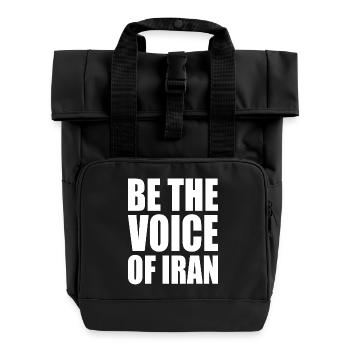 Be the voice of iran - Roll Top Backpack with Two Handles - black - Front