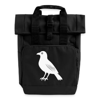 Rabe  - Rolltop Rucksack mit zwei Griffen - Schwarz - Vorne