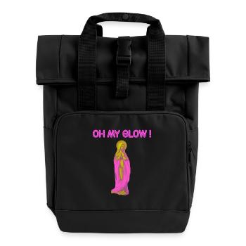 Oh My Glow Vierge Marie Auréole Or - Sac à dos Roll Top à deux anses - noir - Devant